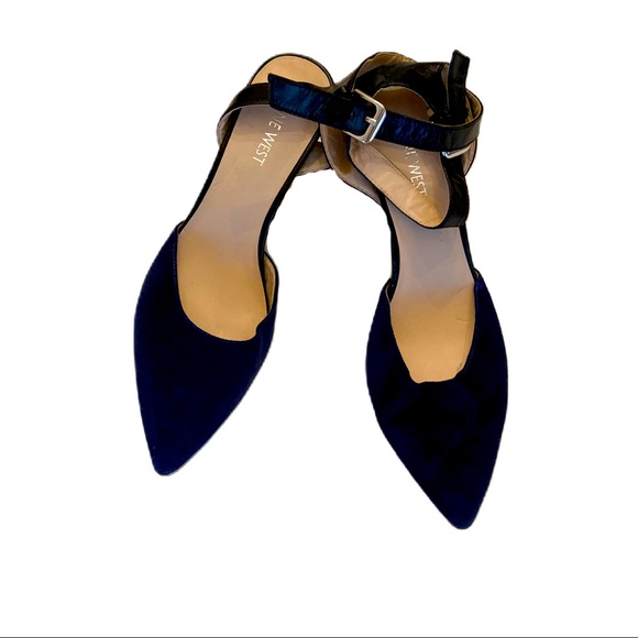 Nine West Shoes - Nine West Blue and Black Suede Heels